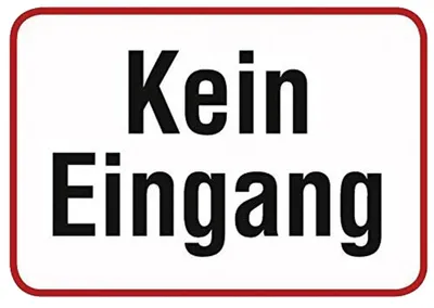 Image de Blechwaren Fabrik Braunschweig Kulthänger Kein Eingang KH026