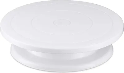 Produktbild von Tortenplatte Drehbar 28 cm Weiß, Drehteller Torte für Kuchen