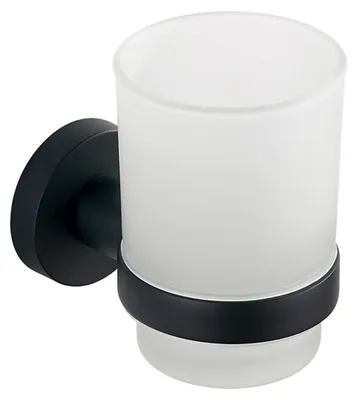 Produktbild von SAMBA Glas, Milchglas, Schwarz matt