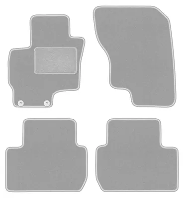 Image de Tapis de sol en moquette pour Mitsubishi Outlander III PHEV 2012- (SUV) – jeu 4 pièces, gris, sur mesure – Wielganizator OSLO