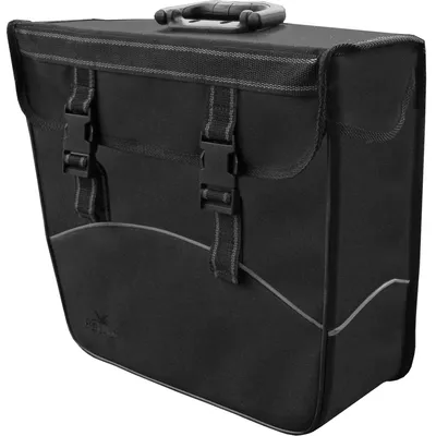 Image de Sacoche vélo Greenlands - amovible - passepoil réfléchissant - 17 litres - préformée - gauche - noir