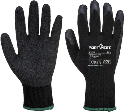 Obrázok produktu pre Portwest - Rukavice Grip "A100", latex PW173 (XL) (čierne)