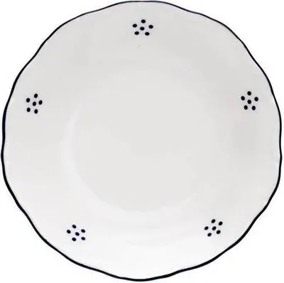 Produktbild von Butterdose, tschechisches Porzellan, Verona, 11 cm, blaue Valbella, G. Benedikt