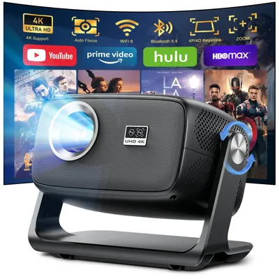 Imagen del producto de Proyector Beamer - 30000 lúmenes - Resolución nativa de 1080p - Sistema inteligente Android 14.0 - Ideal para cine en casa