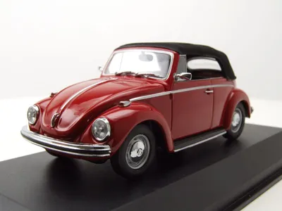Produktbild von VW Käfer 1302 Cabrio geschlossen 1970 rot Modellauto 1:43 Maxichamps