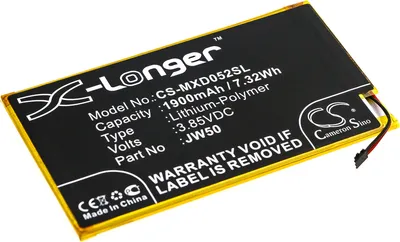 Produktbild von TECHTEK Akku Kompatibel mit [Motorola] MD1005G, Moto Module 5G, QTM052 Ersetzt JW50