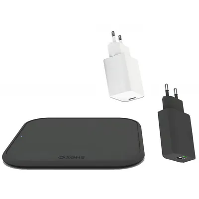 Obrázek produktu pro ZENS ZESC12BPD/00, Vnitřní, AC, USB, Bezdrátové nabíjení, 1,5 m, Černá