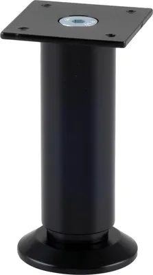 Produktbild von Dekorfuß 30mm Durchmesser, Möbelfuß Länge 120mm, Alu schwarz matt höhenverstellbar