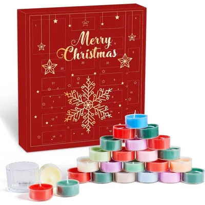 Productafbeelding van Adventskalender 2025 met 24 geurkaarsen voor dames en meisjes