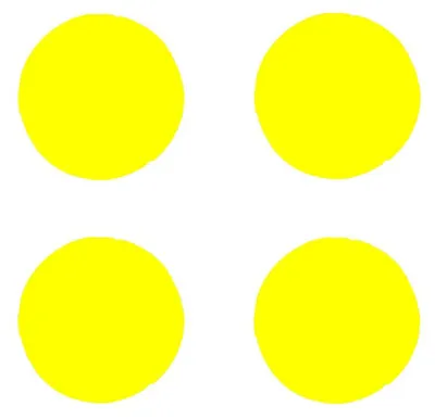 Image de adhésif Autocollants riflettenti jantes, jaune, kit de 4