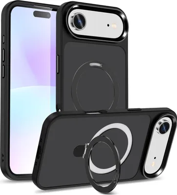 Image de Étui hybride de luxe pour iPhone Air Étui avec anneau magnétique pour MagSafe Étui de protection