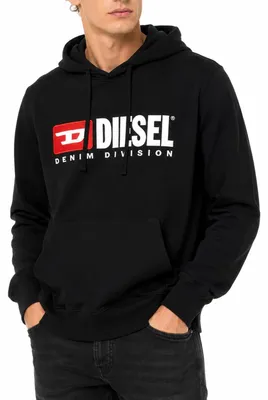 Obrázek produktu pro Pánská mikina s kapucí Diesel S-GINN-HOOD-DIV, černá
