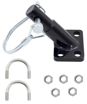 Image de Support universel noir pour remorque, avec système de verrouillage