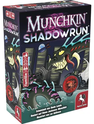 Zdjęcie produktu dla Pegasus Munchkin Shadowrun, Gra karciana, Rodzina, 12 lat(a), 60 min, 90 min, Gra rodzinna