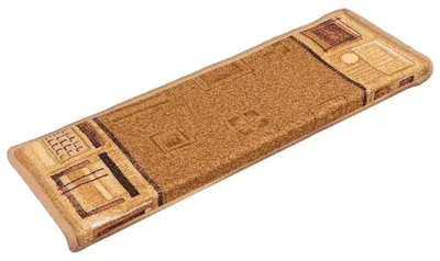 Imagen del producto de Juego de 10 alfombrillas antideslizantes, color beige
