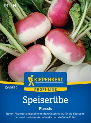 Produktbild von Kiepenkerl Speiserübensamen Plessis F1 Brassica rapa rapa 4-6 lfd. Meter