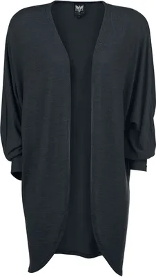 Produktbild von Black Premium by EMP Damen schwarzer langer Cardigan XL