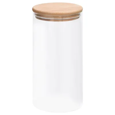 Immagine prodotto di Barattoli di Vetro con Coperchio in Bambù 4 pz 1200 ml
