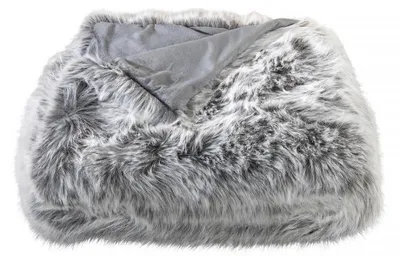 Produktbild von Webpelzdecke Felldecke Kuscheldecke Plaid 150x200 Silberwolf grau 40173