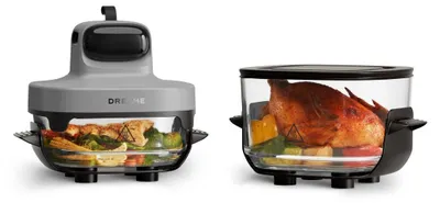 Produktbild von Dreame Tasti Einzelbild Eigenständig 1500 W Heißluftfritteuse Schwarz, Transparent, Weiß