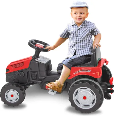 Produktbild von Trettraktor Strong Bull rot