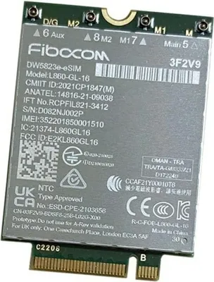 Immagine prodotto di Dell Wireless 5823e - Drahtloses Mobilfunkmodem - 4G LTE - PCIe 2.0 (0YW17)