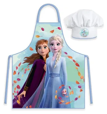 Immagine prodotto di Set Grembiule e Cappello Chef Frozen per Bambini
