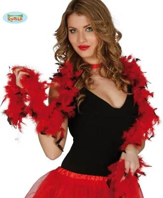 Produktbild von 20S Chic Mode Accessoire Schwarz Weiß Boa Party Karneval Elegant Event Glamour Kostüm Stil Retro Mode Karnevalsaccessoire Einzigartig, Farbe: Schwarz