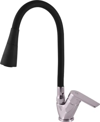 Immagine prodotto di COLORADO - Miscelatore per lavabo con braccio flessibile, cromo/nero CO106.0/13, RAV Slezák