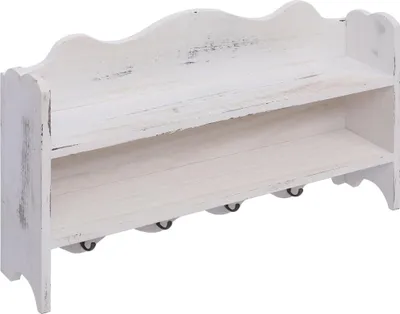 Obrázek produktu pro vidaXL Nástěnná šatní skříň bílá 50 x 10 x 30 cm dřevo