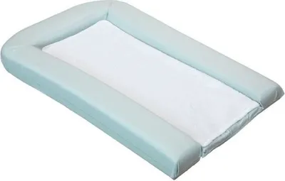 Immagine prodotto di Fasciatoio in PVC con 2 imbottiture in spugna rimovibili, comfort, 42x70 cm, salvia