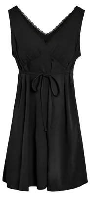 Produktbild von NOISY MAY Elegantes Kleid mit V-Ausschnitt und Spitzenbesatz Größe: M