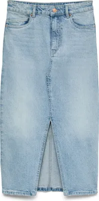 Produktbild von VERO MODA Langer Denim Jeansrock mit Schlitz 5-Pocket Maxi Skirt Größe: M