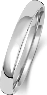 Produktbild von 18 Karat (750) Weißgold 2,5mm Slight Court Form Herren/Damen - Trauring/Ehering/Hochzeitsring, 58 (18.5); TRS1509918KWRSQ