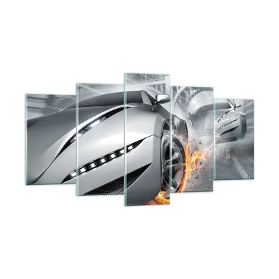 Produktbild von Bilder auf glas - Sportwagen Sport Rennen Geschwindigkeit - 160x85cm - Glasbilder - Wandbilder - Kunstdruck - Wanddekoration aus Glas - Glas Bilder - Wandbild auf Glas - GEA160x85-2650
