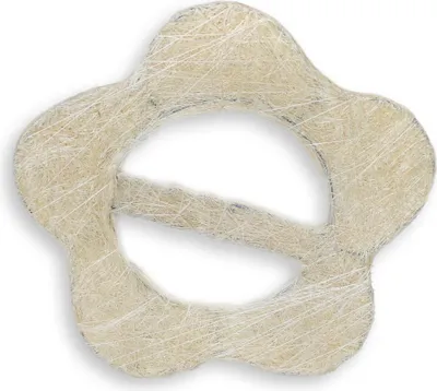 Produktbild von Raffhalter Sisal Blumeform Beige Gardinenspange Gardinenhalter Vorhang Wohnzimmer Dekoration