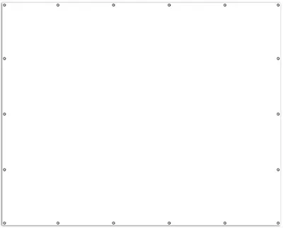 Produktbild von Wallario XXL Outdoor-Poster für Garten oder Balkon, Motiv Weiß, in ca. 250 x 200 cm