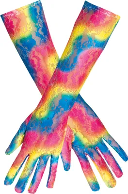 Produktbild von Spitzen Handschuhe Lang - Rainbow