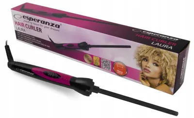 Produktbild von Keramik-Lockenstab 10 mm Für Afro-Haar Mit Drehkabel Und Ständer Esperanza