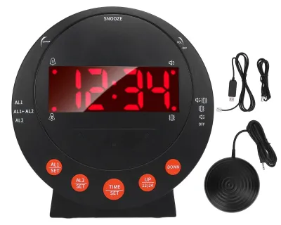 Obrázek produktu pro Extra hlasitý digitální budík s vibrační funkcí