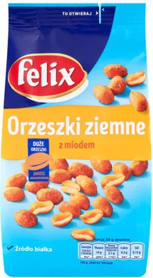 Zdjęcie produktu dla Felix Orzeszki Ziemne Z Miodem 240 G