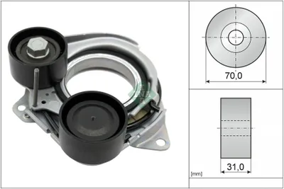 Produktbild von INA 534 1010 10 Riemenspanner Keilrippenriemen für BMW 3 Touring (G21)