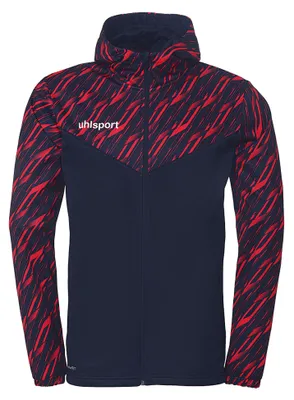 Image de Uhlsport Progressive 28 Veste à capuche Homme - Marine / Rouge
