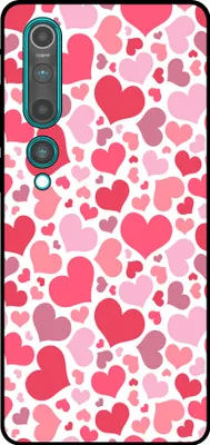 Produktbild von Smartphonica Handytasche geeignet für Xiaomi Mi 10 / 10 Pro mit Herzen drucken - Herzen Design TPU Backcover Case - Kids Case mit Herzen Design