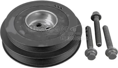 Produktbild von METZGER 6400097 Riemenscheibe Kurbelwelle für FORD Fiesta Mk6 Schrägheck (JA8, JR8) 6-Rippen