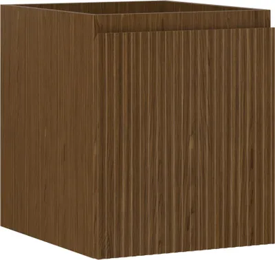 Produktbild von Mexen Rivel Badezimmerschrank unter dem Waschbecken 40 cm, 1 Schublade, gerillt, Nussbaum - 91A20-04047-1-BF86