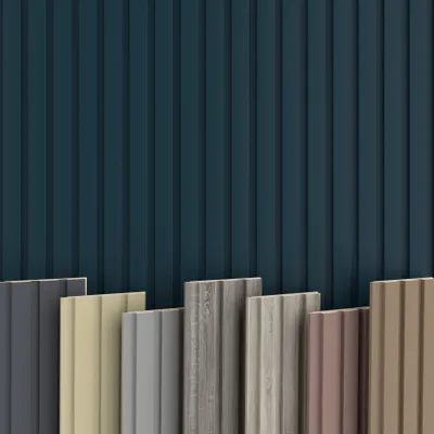 Produktbild von BEATS Lamellen 2,75m HEXIM - MDF Holz Lamellenwand Wandpaneele Lamellenverkleidung Wandverkleidung Lamellenpaneele Holzpaneele Natur (1 Startprofil, Beats De Luxe Ocean)