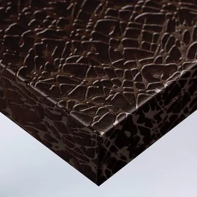 Produktbild von DIMEXACT - DIMEXACT Selbstklebendes Vinyl mit schokoladenfarbenem Cracked-Stoffeffekt in einer Rolle von 122 cm x 10 Meter(n) -122 cm x 10 m - en Rouleau