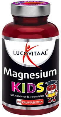 Productafbeelding van Lucovitaal Magnesium kids vegan 90 Kauwtabletten