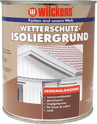 Produktbild von Wilckens Wetterschutz-Isoliergrund, 750 ml, Weiß